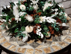 podzimní věneček s jelínkem..