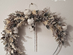 podzimní věneček s jelínkem..