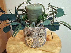 podzimní věneček s jelínkem..