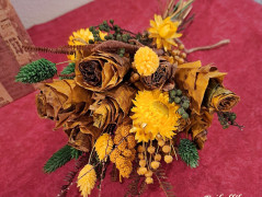 podzimní věneček s jelínkem..