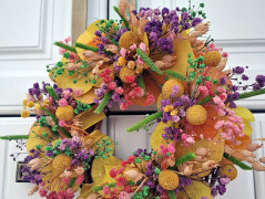 podzimní věneček s jelínkem..