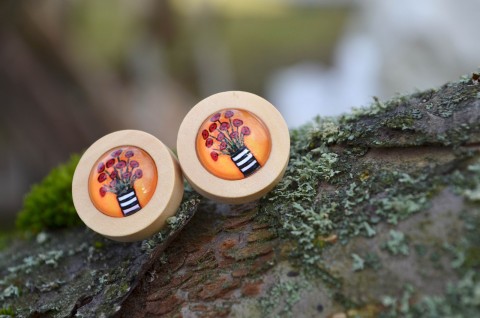 Narozeninová..... styl hory pecky lesní meditace les energie naušnice stylový boho joga mandaly napichovací yoga 