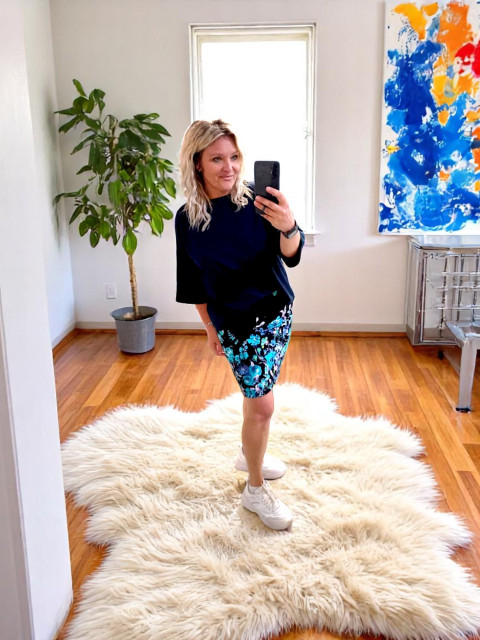 Dámská viskozová sukně Jaro- S fialová sukně zajímavá krátká purpurová business 