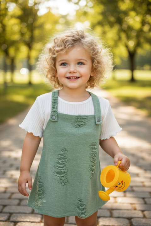 Dětské laclové šaty 92/98 