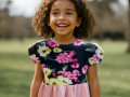 Dětské šaty květiny 116
