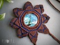 Náhrdelník - Mandala s labradoritem