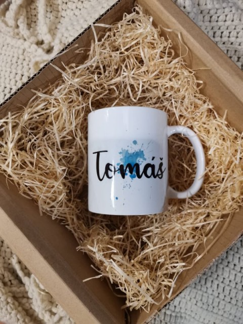 Hrnek se jménem, Tomáš hrnek hrneček tisk potištěný ker 