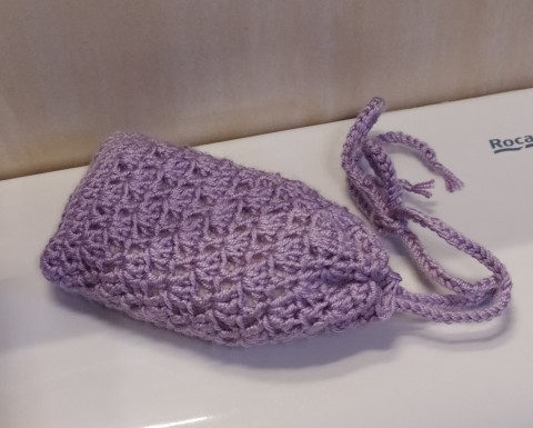 síťka na mýdlo levandulová doplňky koupelna mytí 