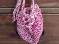 kabelka - háčkovaná pompadůrka