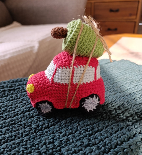 vánoční autíčko dekorace vánoce autíčko hračka ozdoba stromeček 