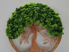 Mechový obraz, strom života, 30 cm