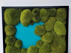 Mechový obraz, strom života, 30 cm