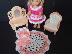 Barbie-valentýnské šatičky