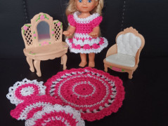 Barbie-valentýnské šatičky