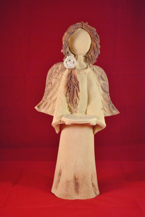 Andělinka světlo nesoucí.... svícen anděl 