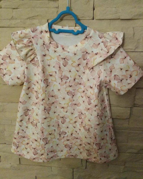 Něžná tunička s kanýrky tričko tunička 