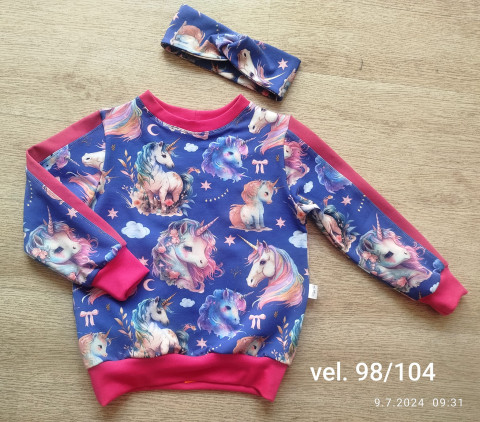 Mikinka s jednorožci mikina 