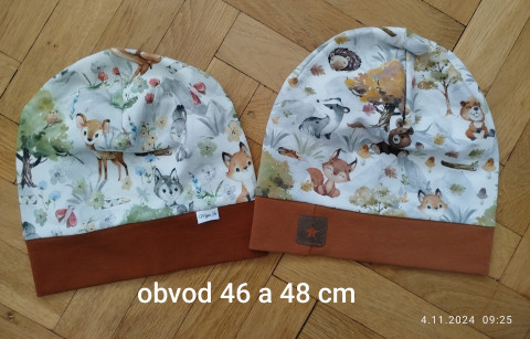 Zvířátkové čepičky čepice 
