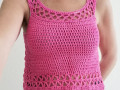Háčkovaný dámský top
