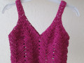 Háčkovaný dívčí top, tílko