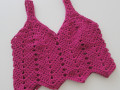 Háčkovaný dívčí top, tílko