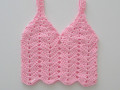 Háčkovaný dívčí top, tílko