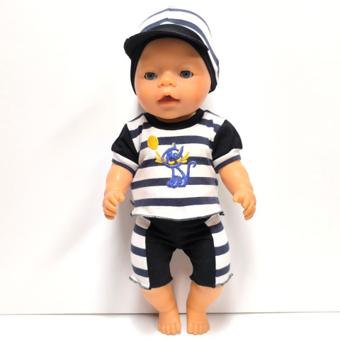 SOUPRAVA PRO PANENKU 40 až 43 cm panenka šaty miminko souprava miminka panenky tričko šatičky obleček baby born 43 cm 