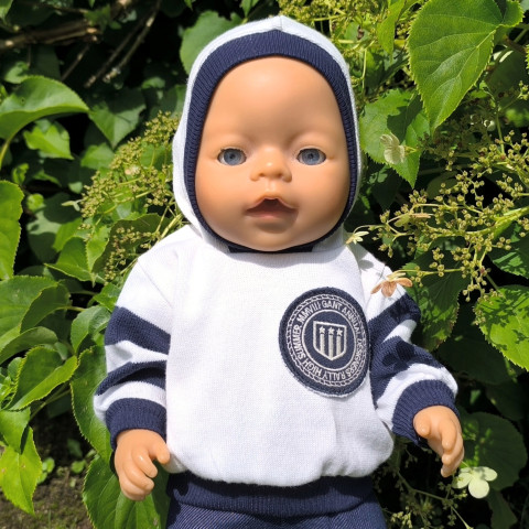 SVETR PRO PANENKU BABY BORN 43 cm panenka šaty miminko souprava miminka panenky tričko šatičky obleček baby born 43 cm 