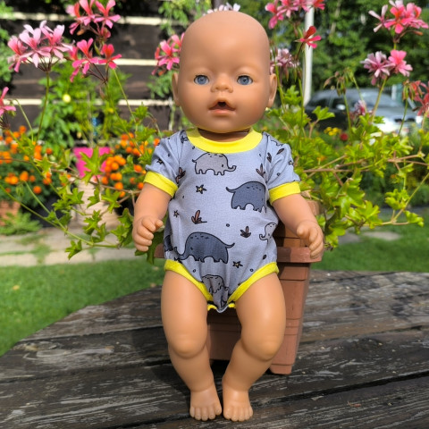 BODY PRO PANENKU BABY BORN 43 cm panenka šaty miminko souprava miminka panenky tričko šatičky body obleček baby born 43 cm 