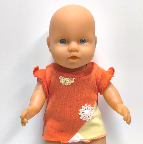 TRIČKO PRO PANENKU 28 až 32 cm panenka miminko souprava panenky tričko šatičky obleček 