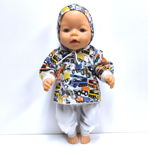 SOUPRAVA PRO PANENKU 40 až 43 cm panenka šaty miminko souprava miminka panenky tričko šatičky obleček baby born 43 cm 