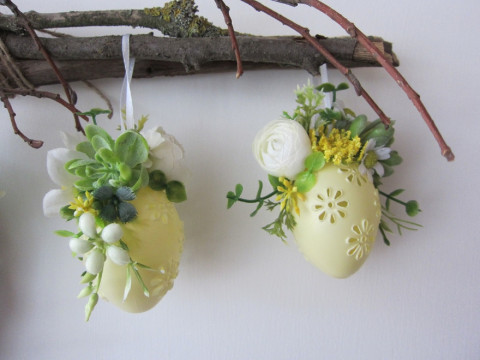 Závěs - Spring.05 - Vajíčko květina květiny závěs jaro velikonoce ozdoba něžné vejce kraslice vajíčko madeira 
