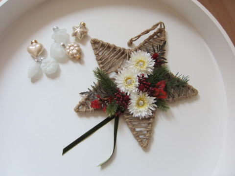 Hvězda - Winter 28. - Kyti a spol. vánoce hvězda advent na dveře umělé rostliny čemeříce 