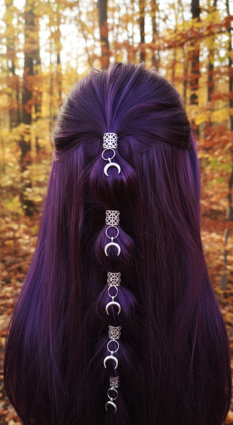 Set korálků do vlasů dřevo spona sponka spony spona do vlasů módní doplňky jehlice do vlasů doplňky do vlasů boho šperky boho doplňky 