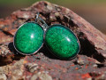 Náušnice Smaragdové tůňky