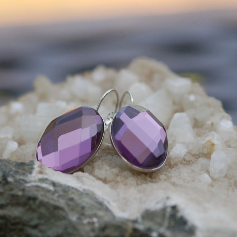 Náušnice Levandulenky klapky 