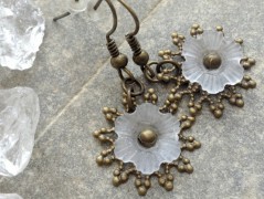 Lístečkové náušnice - S.Steel