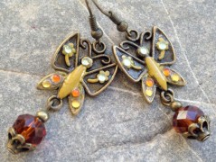 Lístečkové náušnice - S.Steel