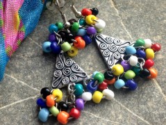 Lístečkové náušnice - S.Steel