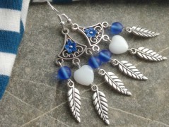 Lístečkové náušnice - S.Steel