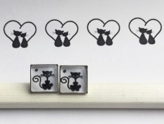 Lístečkové náušnice - S.Steel