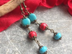 Lístečkové náušnice - S.Steel