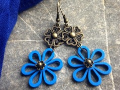 Lístečkové náušnice - S.Steel