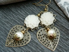 Lístečkové náušnice - S.Steel