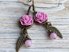 Lístečkové náušnice - S.Steel