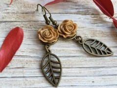 Lístečkové náušnice - S.Steel