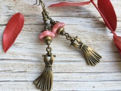 Lístečkové náušnice - S.Steel