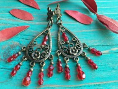 Lístečkové náušnice - S.Steel