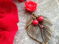 Lístečkové náušnice - S.Steel