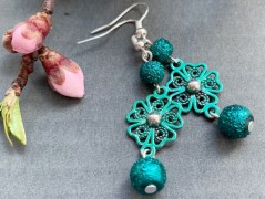 Lístečkové náušnice - S.Steel